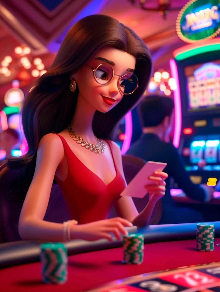 Live casino tables and slot game interface
